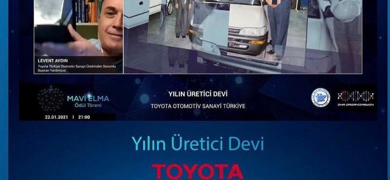 Toyota Otomotiv Sanayi Türkiye’ye ‘Yılın Üretici Devi’ mükafatı