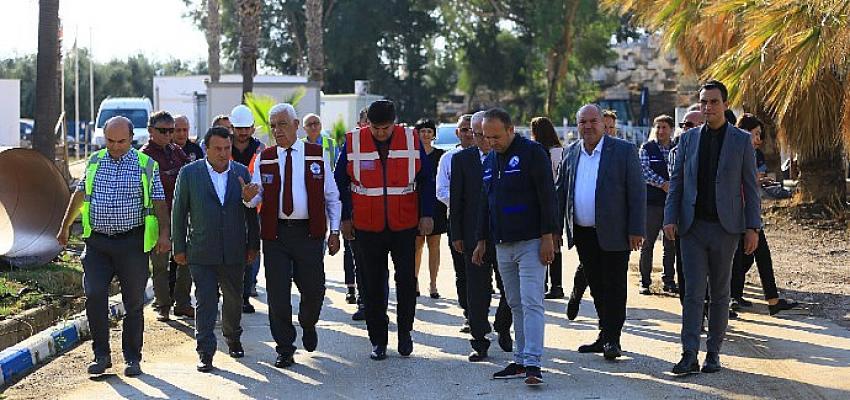 Başkan Gürün, Fethiye’deki altyapı çalışmalarını inceledi