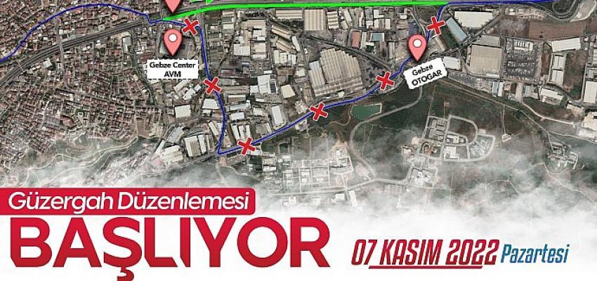 Kocaeli Büyükşehir’den güzergâh düzenlemesi