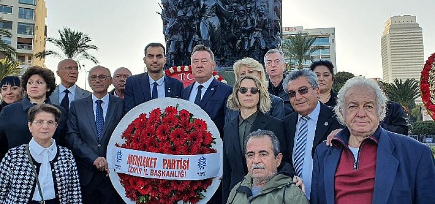 Memleket Partisi İzmir İl Başkanı Cüneyt Oğuz Atatürk’ü Andı