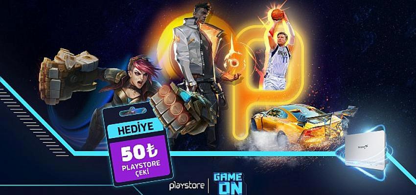 Türk Telekom GAMEON’dan her ay 50 TL Playstore hediye çeki