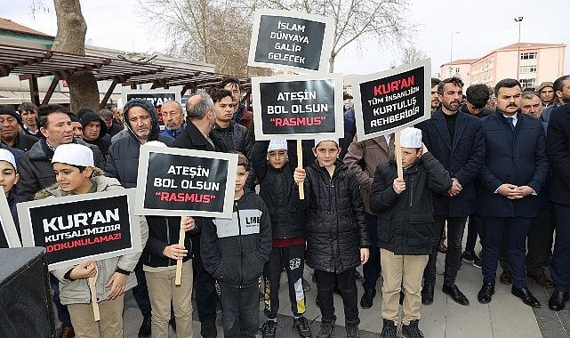 İsveç’te Kur’an-ı Kerim’in Yakılması Yahyalı’da Protesto Edildi