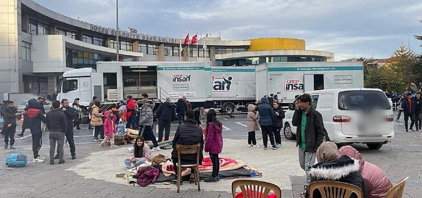 Kocaeli Büyükşehir’in mobil afet tırları Düzce’de