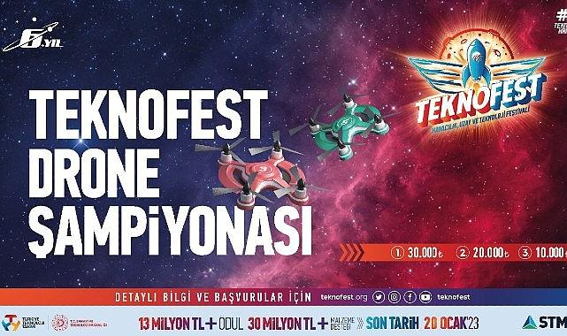 TEKNOFEST Drone Şampiyonasına Başvuru İçin Son 1 Gün!