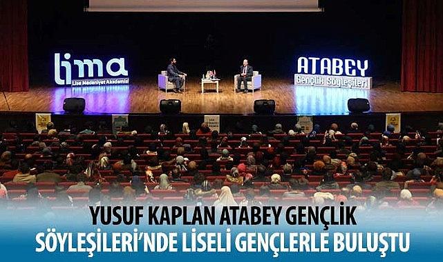 Yusuf Kaplan Atabey Gençlik Söyleşileri’nde Liseli Gençlerle Buluştu