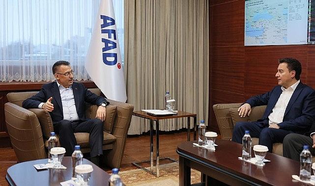 Ali Babacan AFAD’da Fuat Oktay’la Görüştü: ‘Devletin mutlaka yerel yönetimlerle ve sivil inisiyatiflerle beraber çalışması gerekiyor’