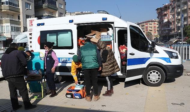 Antalya Büyükşehir Belediyesi sağlık ekipleri Hatay’da