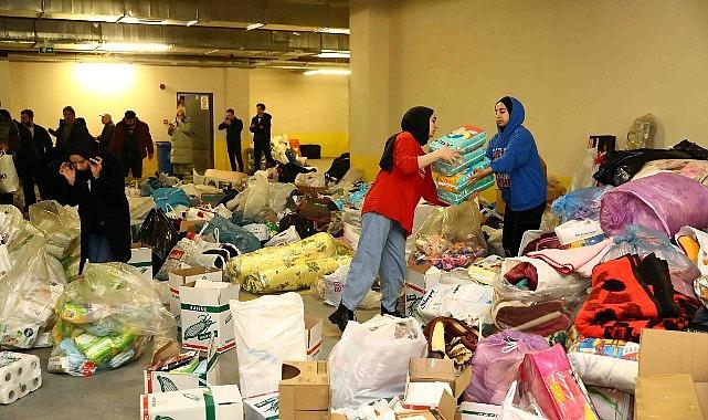 Bağcılar’da depremzedeler için yardım noktaları oluşturuldu