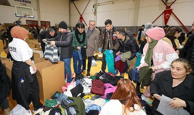 Gaziemir’den depremzedelere büyük destek