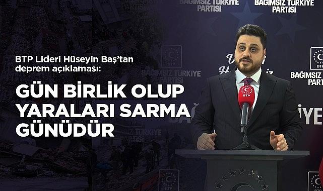 Hüseyin Baş: Gün birlik olma, beraber olup yaraları sarma günü