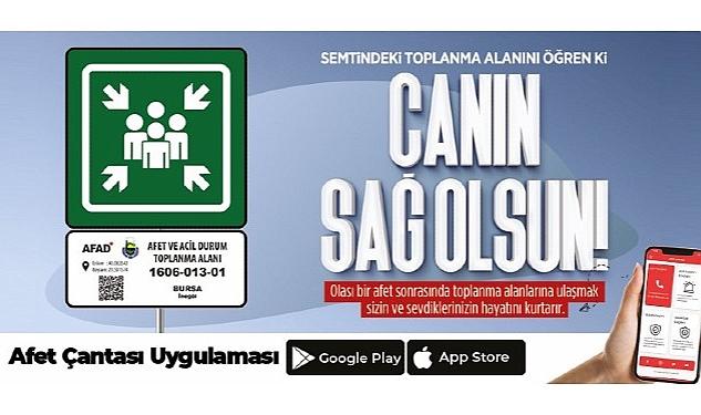 İnegöl’ün Acil Toplanma Alanları Afet Çantası Uygulamasında