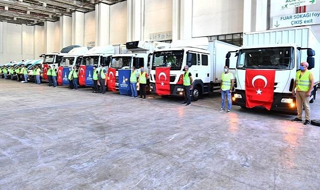 İzmir’den afet bölgesine tam destek 100 bin kişilik gıda desteği yola çıktı