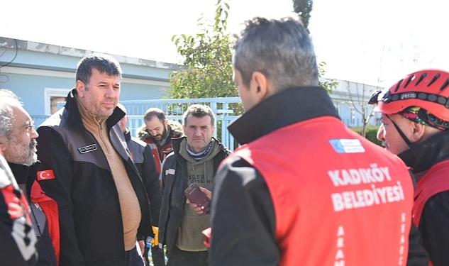 Kadıköy Belediye Başkanı Şerdil Dara Odabaşı Afet Bölgesinde