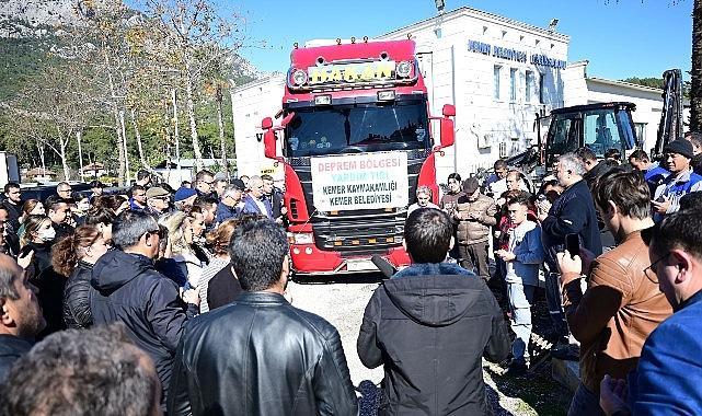 Kemer’in ilk yardım tırı yola çıktı