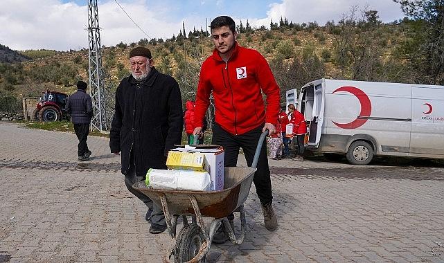 Kızılay’dan köylere gıda desteği