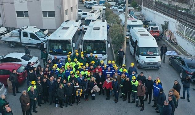 Konak’tan Hatay’a yardım konvoyu yola çıktı