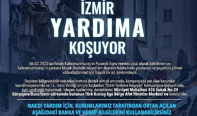 Kurumlar birleşti “İzmir Yardıma Koşuyor” kampanyası başladı