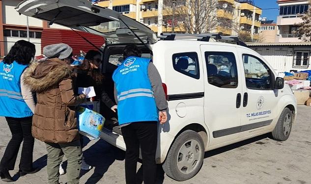 Milas Belediyesi, Hem Deprem Bölgesindeki Hem de Milas’taki Depremzedeler İçin Çalışmalarını Sürdürüyor