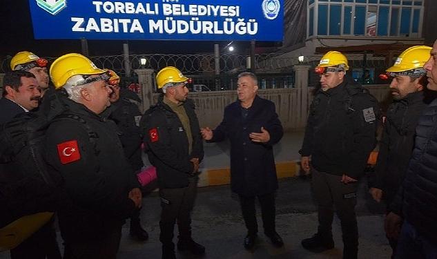 Torbalı Belediye çalışanları Hatay’a gitti