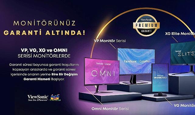 ViewSonic, yüksek standartlı monitör serileri için ‘Premium Garanti Hizmeti’ dönemini başlattı