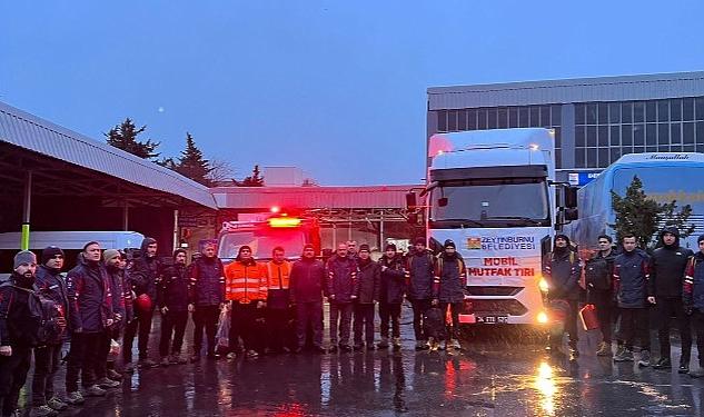 Zeytinburnu Belediyesi Yardım İçin Deprem Bölgesinde