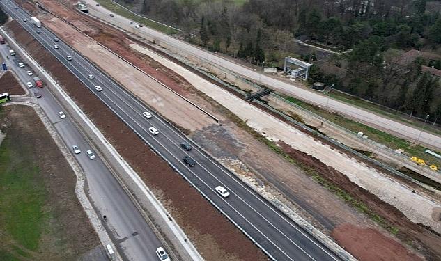 Alikahya Stadyum yolu süratle devam ediyor