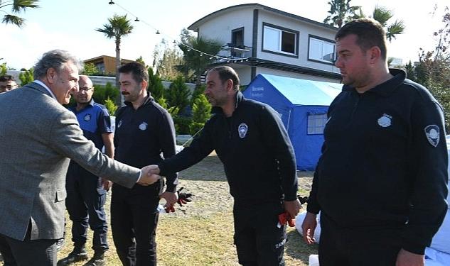 Bornova’nın çadırları deprem bölgesinde