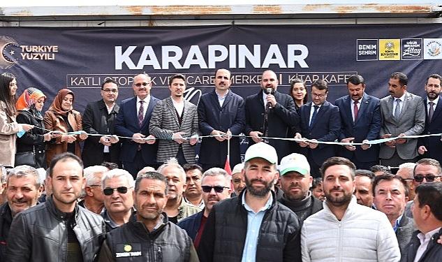 Başkan Altay Karapınar Ticaret Merkezi, Katlı Otoparkı ve Kitap Kafe’yi Açtı