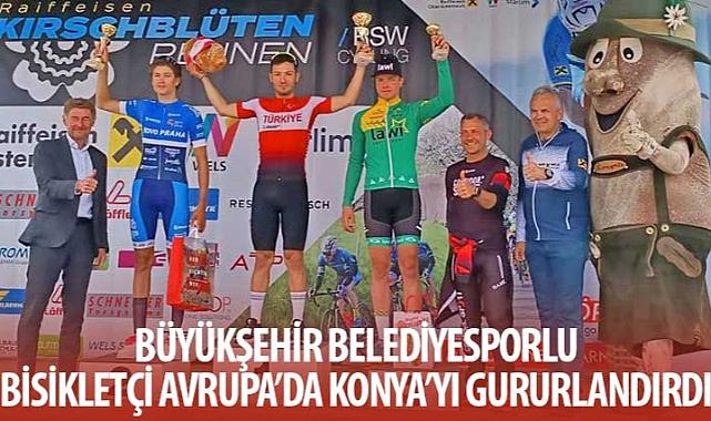 Büyükşehir Belediyesporlu Bisikletçi Avrupa’da Konya’yı Gururlandırdı