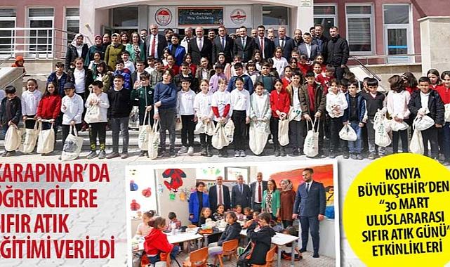 Konya Büyükşehir’den “30 Mart Uluslararası Sıfır Atık Günü” Etkinlikleri