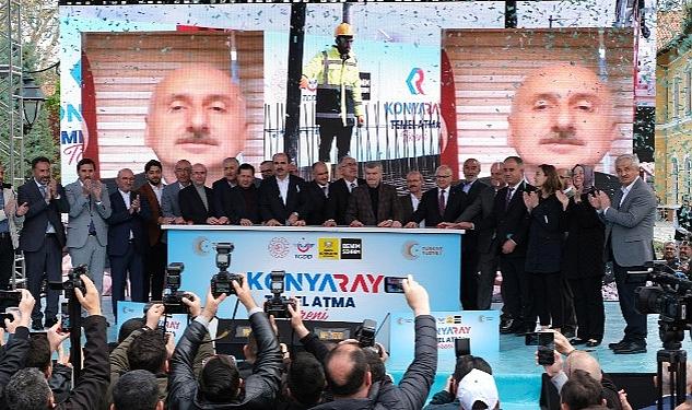 Konya Şehir İçi Ulaşımında Tarihi Gün: KONYARAY Banliyö Hattının Temeli Atıldı