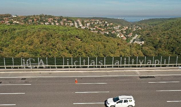 Kuzey Çevre Otoyolu’ndaki atık lastikler ‘Ses Bariyeri’ne dönüştü