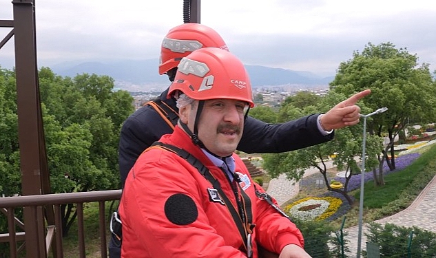 Bakan Varank, Macera Bursa’da Adrenalin tutkunlarının heyecanına ortak oldu