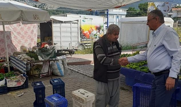 Başkan Topaloğlu Göynük pazarında