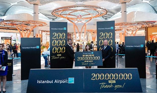 İGA İstanbul Havalimanı 200 milyonuncu yolcusunu ağırladı