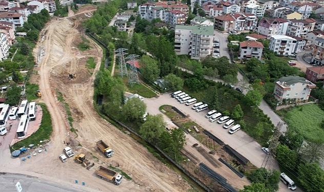 Körfez Kaşkaldere’de kavşak ve bağlantı yolları yapılıyor