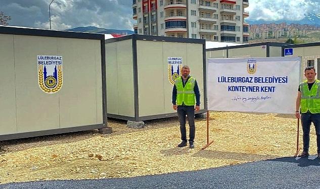 Lüleburgaz Belediyesi’nden Malatya’ya konteyner desteği