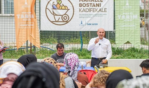 Mahalle bostanı için kura çekildi