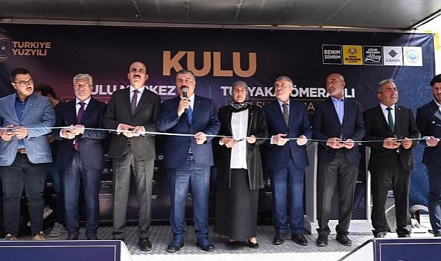 Sağlık Bakanı Koca Kulu’da Büyükşehir’in Yaptığı Atık Su Arıtma Tesislerinin Açılışını Yaptı